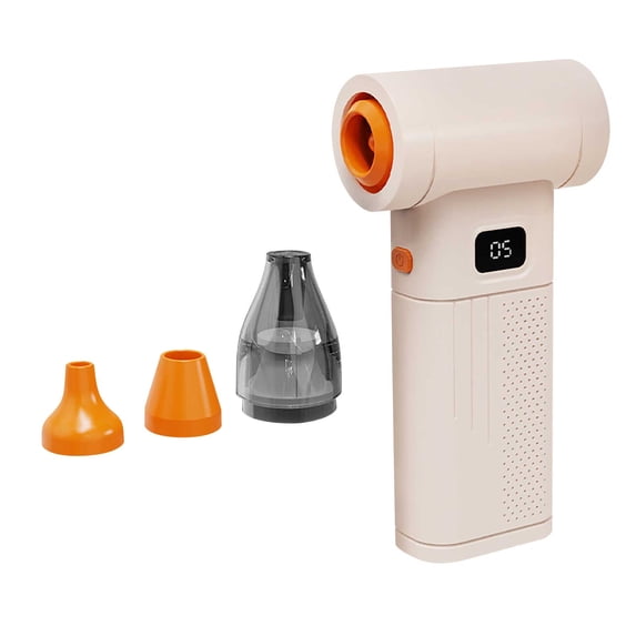 Handheld Turbine Blower Fan Brushless, High Speed Cordless Air Duster for Car Keyboard Snow Removal Cleaning, Multi-Speed Rechargeable Mini Blower for Indoor Outdoor
