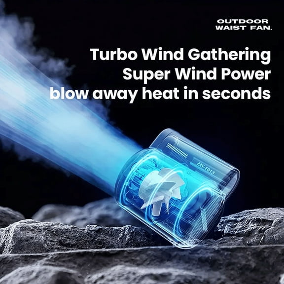 Handheld USB Fan & Wearable Electric Fan - 3-Speed Rechargeable Cooling Fan for Traveling  Backpacking & Outdoor Adventures