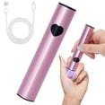 thumbnail image 1 of Handheld UV Light for Gel Nails, 10W Portable LED Nail Lamp, Mini Nail Lamp with USB Rechargeable, Fast Curing for Home DIY Manicure(Pink) ALT2, 1 of 3