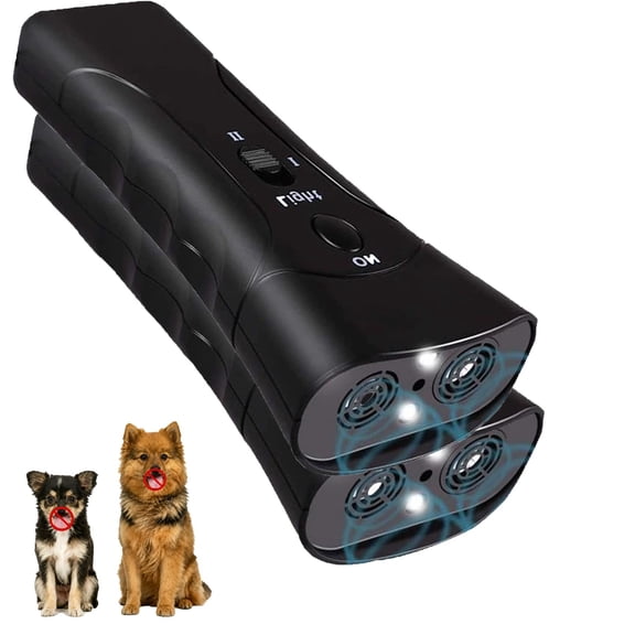 Handheld Ultrasonic Pet Gentle Dog Trainer & Bark Deterrent – Stop Barking, Train Behavior & Repel Aggressive Pets – Safe Humane Alternative To Shock Collars, Indoor/Outdoor Use