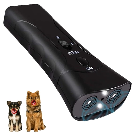 Handheld Ultrasonic Pet Gentle Dog Trainer & Bark Deterrent – Stop Barking, Train Behavior & Repel Aggressive Pets – Safe Humane Alternative To Shock Collars, Indoor/Outdoor Use