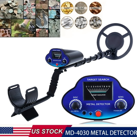 Handheld Underground Metal Detector for Adults & Beginners, 18-25cm Detection Depth 2 Modes Beach Treasure Hunter, Outdoor Gardening Metal Finding Equipment