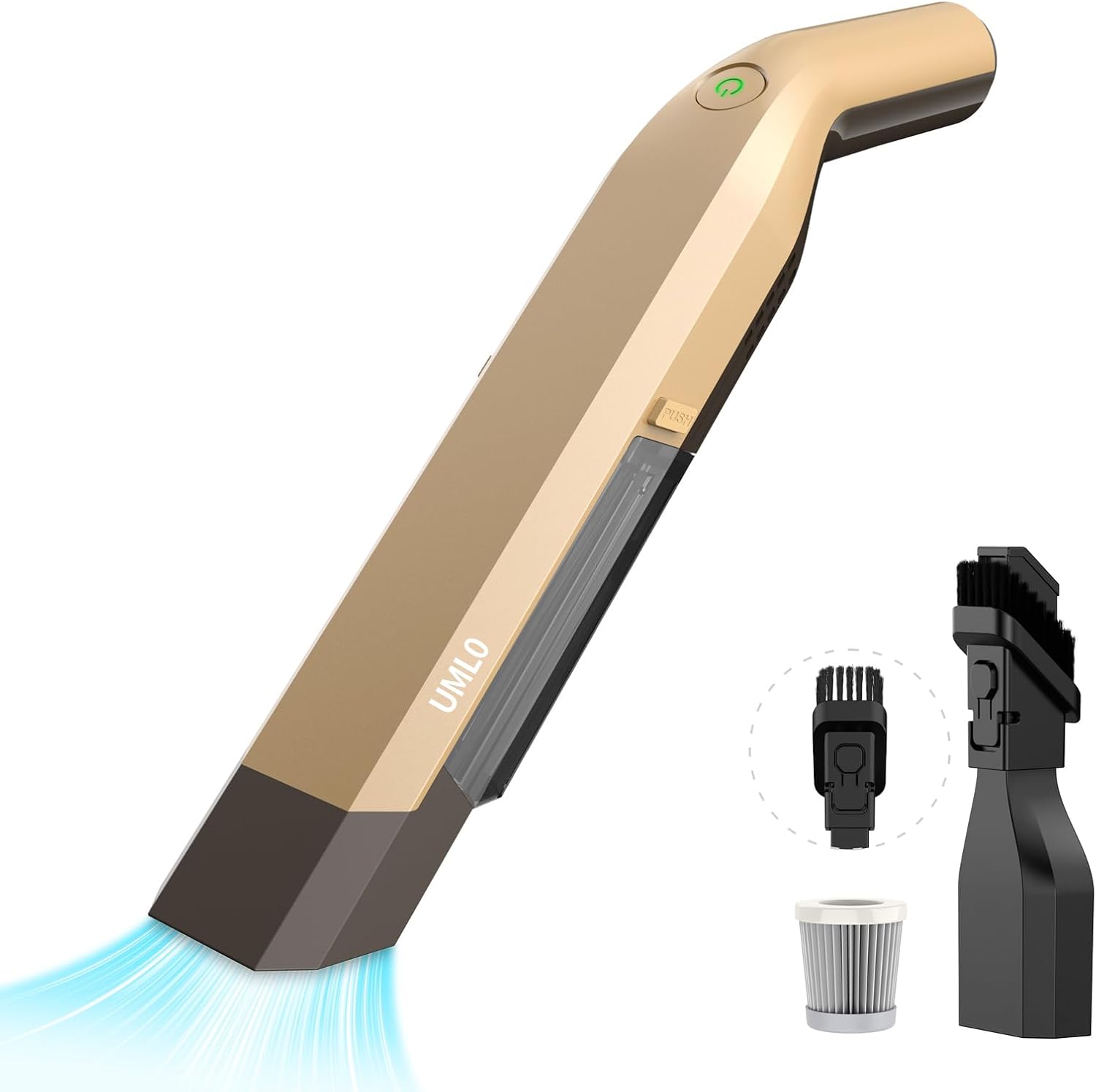 Handheld Vacuum with 2 Suction Modes] This cordless handheld vacuum ...