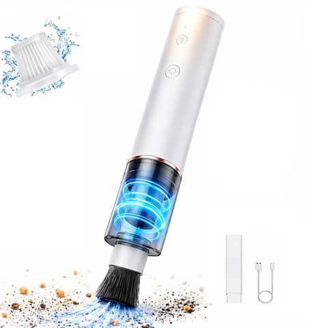 Handheld Vacuum Cleaner 5 in 1 Cordless Portable Car Vacuum with Suction, Blowing, Sweeping, Vacuum Sealing & LED Light, 2 Suction Modes Dust Buster for Car,Office, Coffee Grounds
