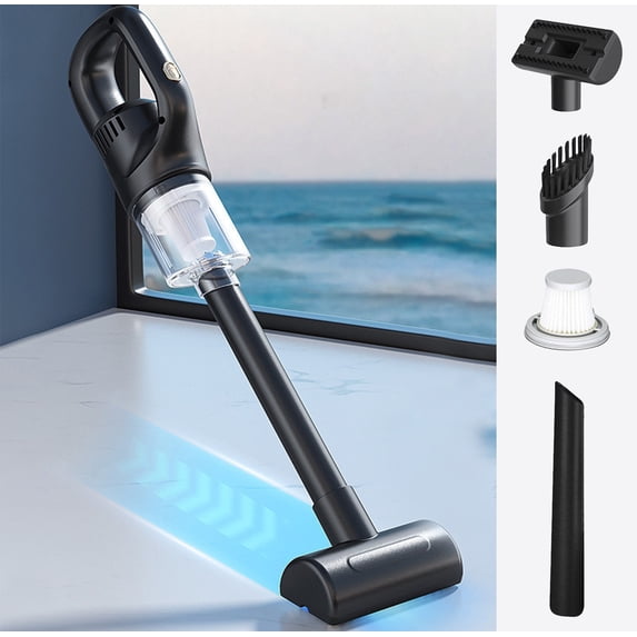 Handheld Vacuum Cleaner - 13.8 x 5.7 x 2.2in Wireless Rechargeable High-Power for Car and Home, 45Min Runtime with Multiple Attachments()