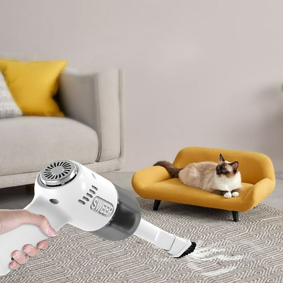 Handheld Vacuum Cleaner | 3000PA Powerful Suction | Portable Cordless Rechargeable Wet Dry Use | USB Charging | 2000mAh Battery | 20 Mins Runtime | Washable Filter | Car & Home Detailing | Compact