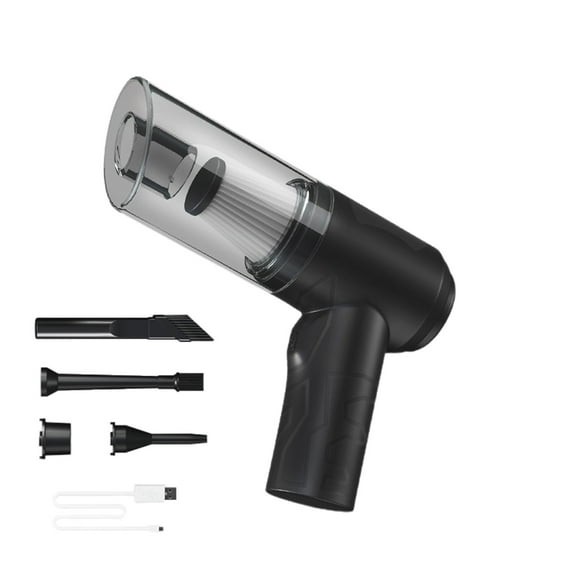Handheld Vacuum Cleaner with Blower and Suction Dual Function, Brushless 120W High Power Car Vacuum for Tight Gaps Dashboard Sofa, 20-Min Runtime, Multi-Nozzle Kit Included