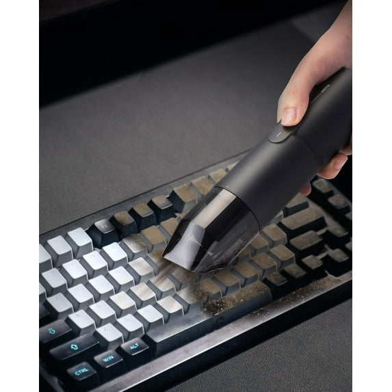 Handheld Vacuum Cleaner Cordless, Desk Vacuum Compressed Electric Duster 15000Pa Suction, 4-in-1 Portable Vortex Dust Buster for Computer Keyboard Car