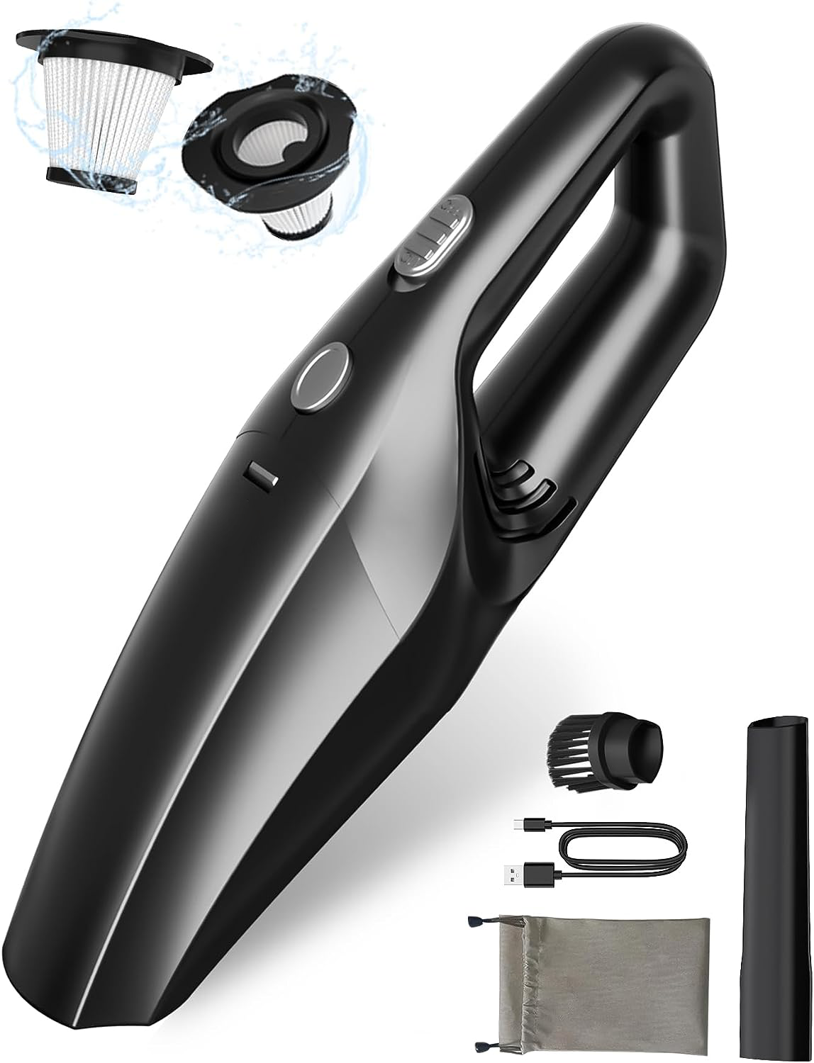 Handheld Vacuum Cleaner Cordless, Small Powerful Car Vacuum Cleaner