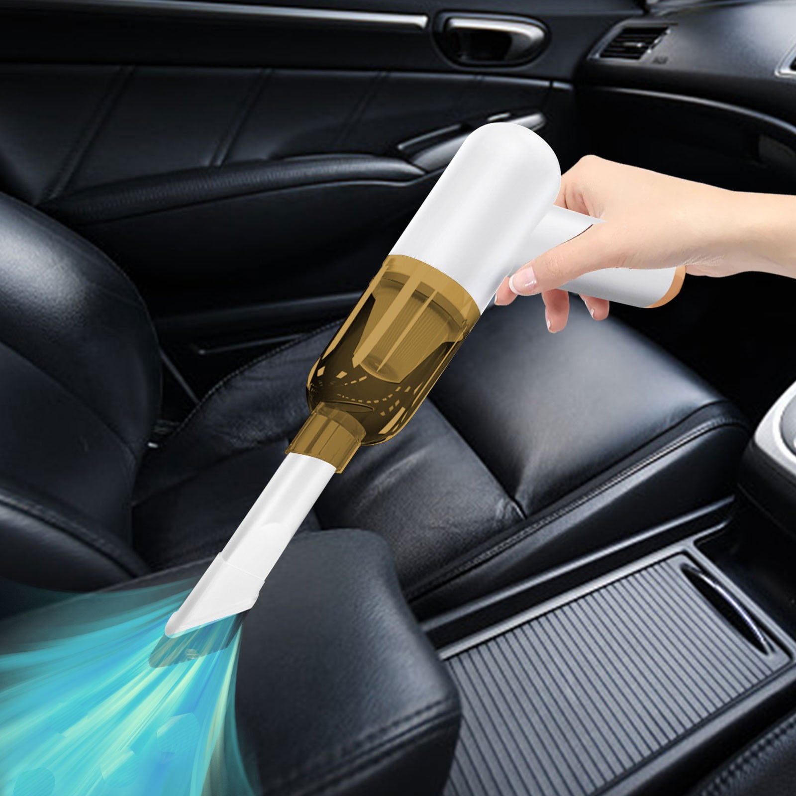 Handheld Vacuum Cleaner, Wet Dry Use 10000PA Powerful Suction, Rechargeable Car Vacuum, 4000mAh Long Runtime, Mini Portable Vacuum, Compact Design For Home Car Office