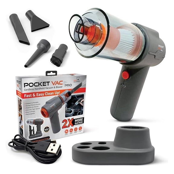 Handheld Vacuum Cleaner with Docking Station, Pro Cordless Vacuum - Lightweight Powerful for Home, Car, Pet Hair - Compact Wireless Vacuum