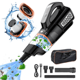 thumbnail image 1 of Handheld Vacuum Cordless, 8000PA Protable Rechargeable Car Vacuum Cleaner, 100W Strong Powerful Wet Dry Car Vacuum with HEPA Filter, Mini Vacuum for Car, RV, Boats, Travel (Black), 1 of 6