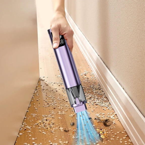 Handheld Vacuum Cordless, Car Vacuum Portable Cordless Powerful Suction, 4-in-1 Mini Vacuum Cleaner Rechargeable, Wireless Handheld Vacuum for Car, Office Desk & Home