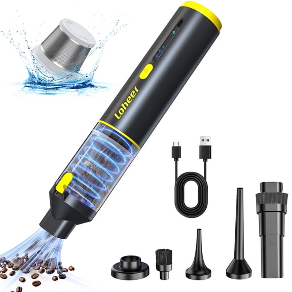 Loheer Handheld Vacuum Cordless, Portable Car Vacuum Cleaner, 16KPA Powerful Suction for Car Home Pet