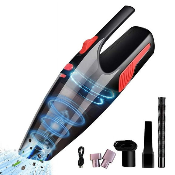 Handheld Vacuum, Hand Vacuum Cordless with High Power, Mini Cleaner Powered By Li-Ion Battery Rechargeable Quick Charge Tech,Car for Home and Car Cleaning