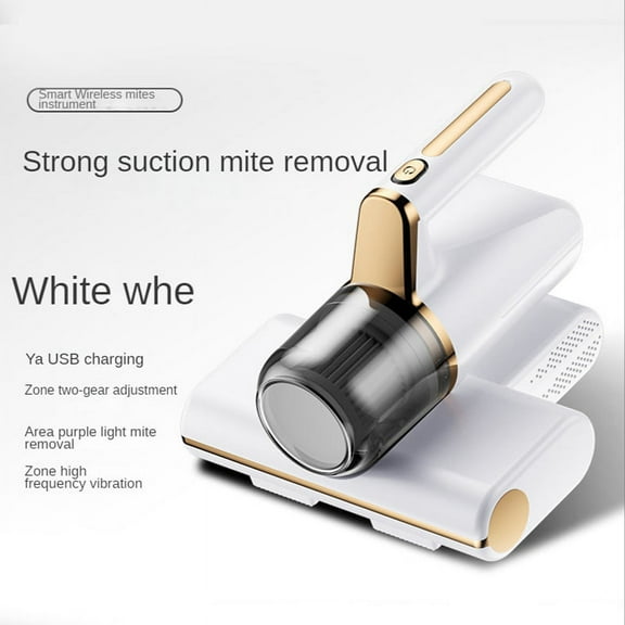 Handheld Vacuum Mite Remover Bed Sofa Mattress Vacuum Portable Mite Remover Cleaning White