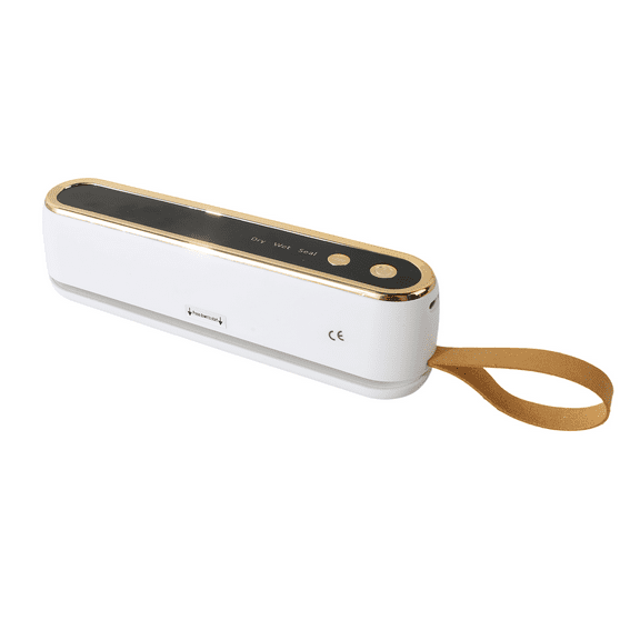 Handheld Vacuum Sealer 1500mah with 20PCS Vacuum Sealed Bag Portable Compact Automatic Sealing System for Dry & Wet Foods White