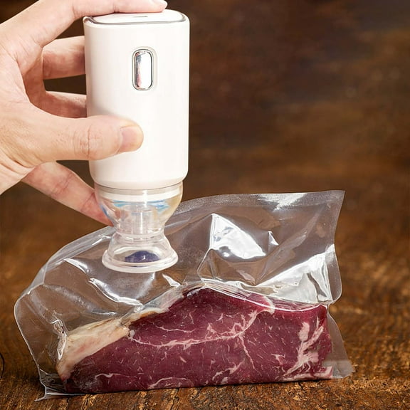 Handheld Vacuum Sealer for Food Storage Bags Portable USB Food Saver Machine with Pump for Marinating Fresh Food Preservation