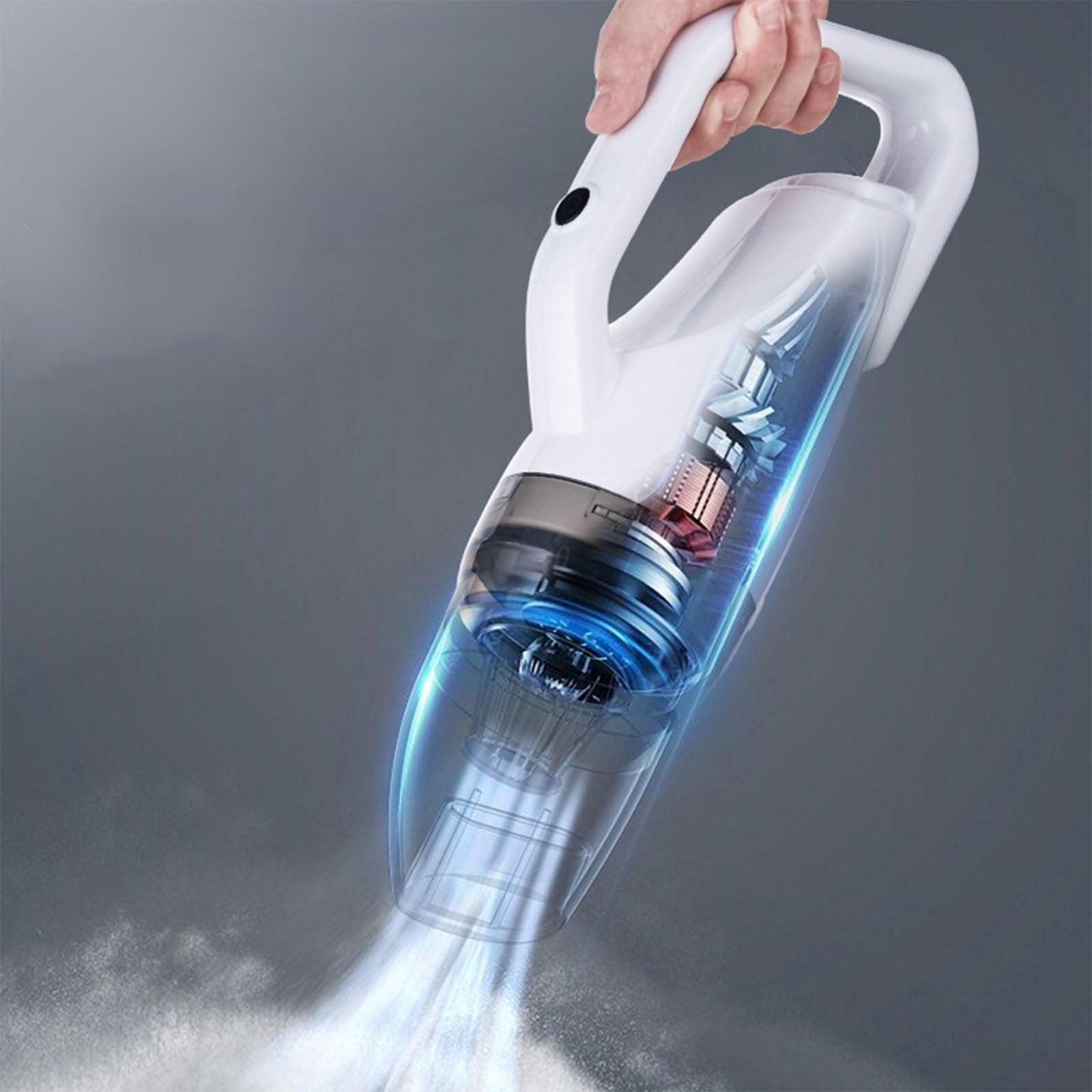 Handheld Vacuum Cleaner - Portable 9000 PA Wet \u0026 Dry Mini Car Vacuum, USB Rechargeable, Ideal for Home, Office \u0026 Car Cleaning with Strong Suction \u0026 Easy Filtration