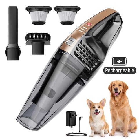 DAIVOS Cordless Handheld Vacuum, 18000Pa Portable Car Vacuums Cleaner with Rechargeable Battery, Strong Suction, with 2 Filters, 2 Power Modes, for Home, Office, Pet