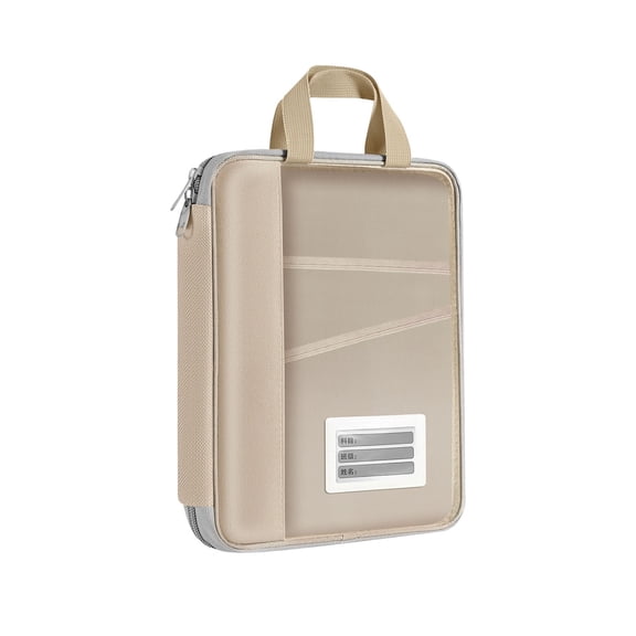 Handheld Vertical File Folder, Portable Document Organizer Bag with Handle, Large Capacity Book Protector Tote Bags for Campus Business Office Supplies