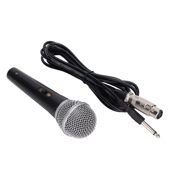 Handheld Vocal Microphone With XLR To 1/4" Cable, Durable Clear Sound For Singing Speeches