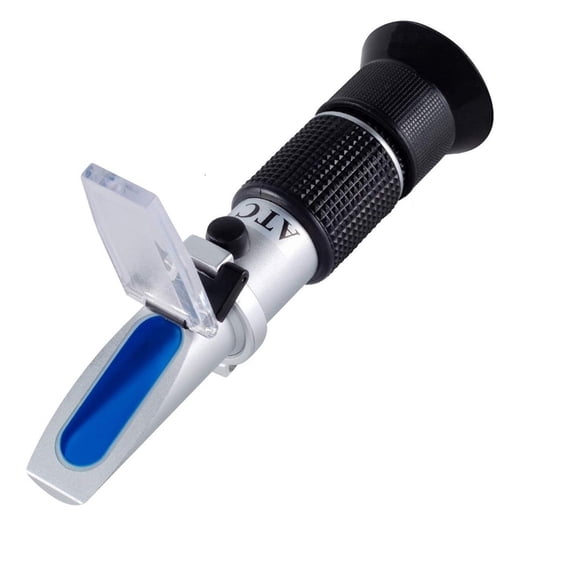 Handheld Wine Alcohol Refractometer With ATC Dual Scale 0-40% 0-25% VOL Optical Tester For Grape Wine Making Homebrew Tool ,Instant Results