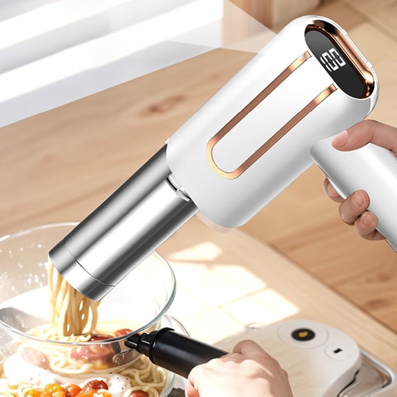 Handheld Wireless Automatic Pasta Maker, Multifunctional Noodle Press with Food-Grade Stainless Steel, Portable Kitchen Fresh Pasta Machine