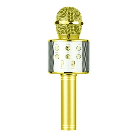 Handheld Wireless Karaoke Microphone USB Speaker Microphone Music Player