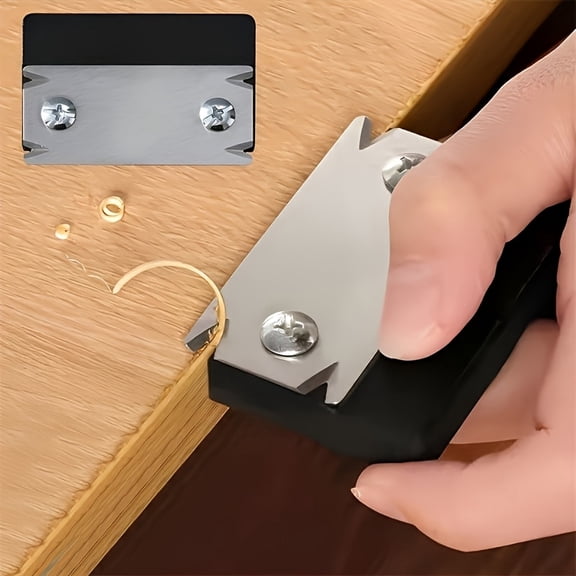 Handheld Woodworking Edge Trimmer & Chamfer Tool-Deburring Plane Suitable for,Chamfering,Rounding Edges, Smoothing Rough Surfaces,Portable Deburring Tool for Woodworking, Carpentry,Furniture Making