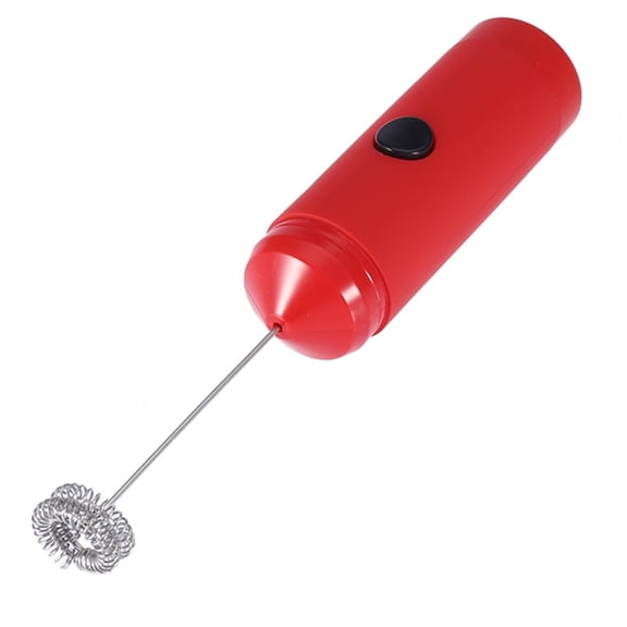 Handheld aerator, electric whisk, stainless steel blender, milk, coffee, tea, shake stir stick, kitchen cooking toolsred