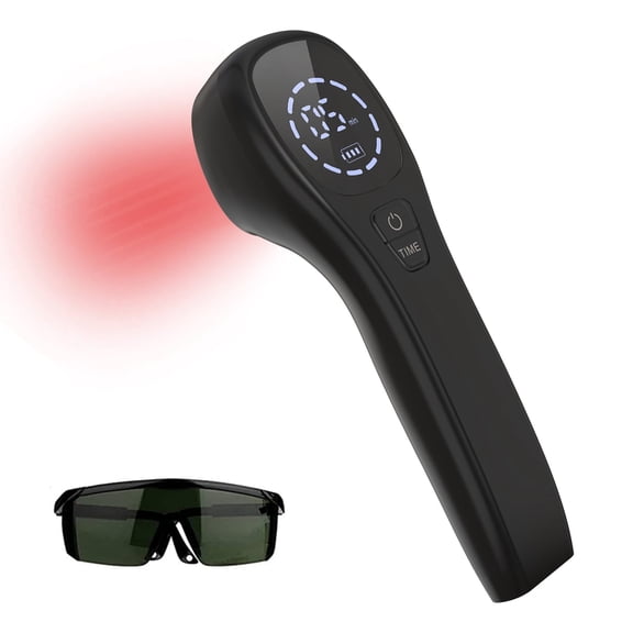 Handheld device 12pcs 650nm and 2pcs 808nm lamps for men and women neck shoulder back arm, leg joints, also for pets