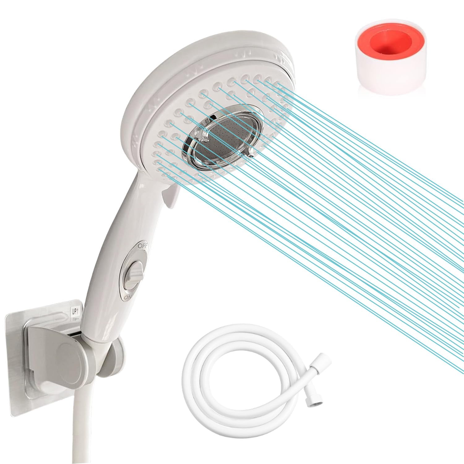 Handheld shower head with on off switch water saving | High pressure rv ...