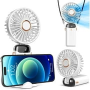 Ultra-Portable Fan with LED Display – 8-Hour Battery, 5-Speed Settings, Compact for Travel