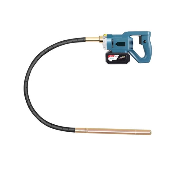 Handhled Concrete Vibrator Tool, Small Rechargeable Cement Vibrator Cement Air Bubble Remover 2m Hose ,Heavy Duty Build