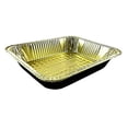 thumbnail image 1 of Handi-Foil 1/2 Half-Size Deep Premium Black & Gold Aluminum Steam Table Pan (pack of 100), 1 of 6