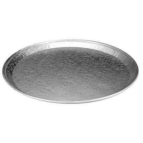 Handi-Foil 16" Round Flat Disposable Aluminum Catering Serving Tray Platter (Pack of 25)