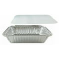 thumbnail image 1 of Handi-Foil 2 1/4 lb. Oblong Aluminum Take-Out Pan w/Board Lid Combo 250 Pack, 1 of 4