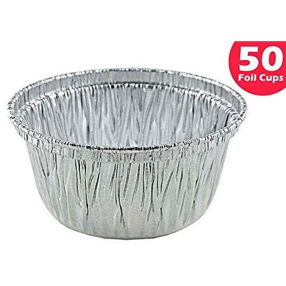 Handi-Foil 4 oz. Aluminum Foil Utility/Muffin/Cupcake Ramekin Cup - Heavy Duty (pack of 50)