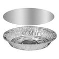 thumbnail image 1 of Handi-Foil 7" Round Slim (6-3/4") Aluminum Take-Out Pan Container w/Board Lid (pack of 50), 1 of 1