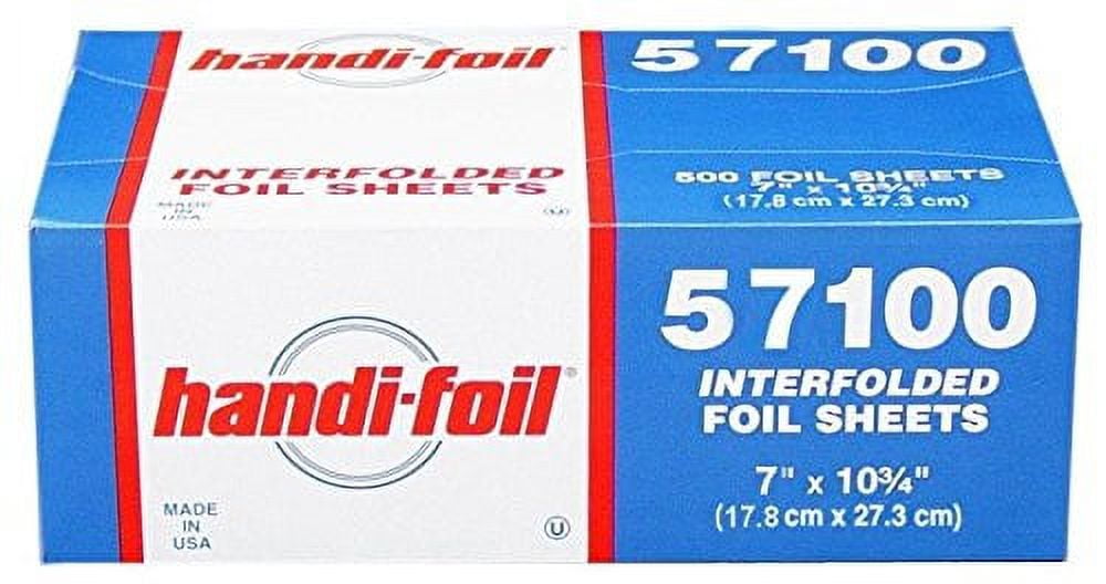 Handi-Foil 7" x 10.75" Aluminum Foil Pop-Up Sheets Food Wrap - (pack of 3000)