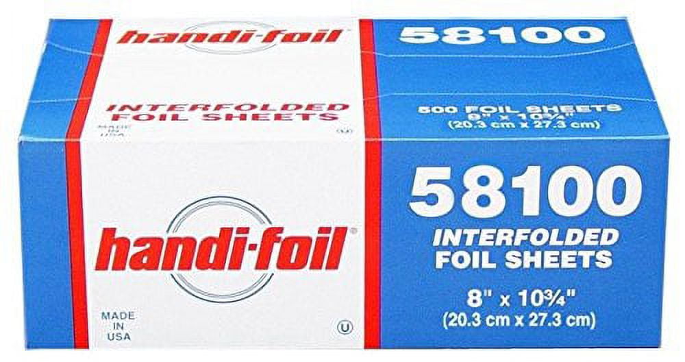 Handi-Foil 8" x 10.75" Aluminum Foil Pop-Up Sheets Food Wrap - (pack of 3000 )