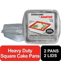 Handi-Foil 8" x 8" Aluminum Square Cake Pan, 2 Count