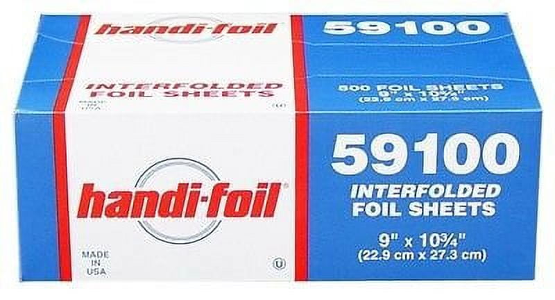 Handi-Foil 9" x 10.75" Aluminum Foil Pop-Up Sheets Food Wrap - (Packs of 3000)