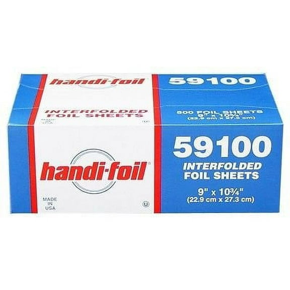 Handi-Foil 9" x 10.75" Aluminum Foil Pop-Up Sheets Food Wrap - (Packs of 3000)