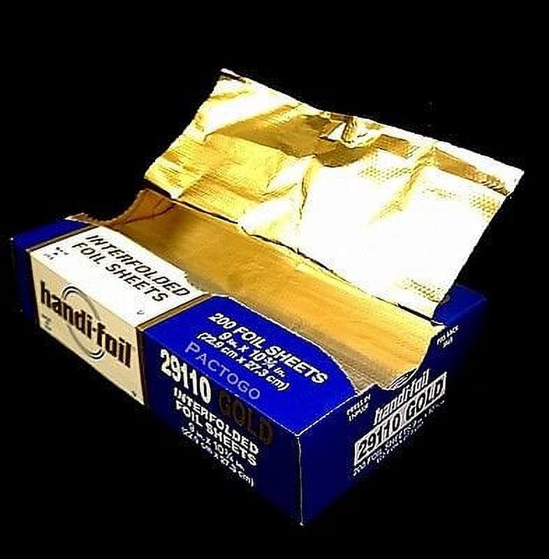 Handi-Foil 9"x10.75" Gold Aluminum Foil  Pop-Up Sheets 2 x 200PK (pack of 400)