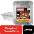 thumbnail image 1 of Handi-Foil 9.37" x 11.75" Aluminum Foil Extra Deep King Roaster Baker (2 Pack), 1 of 5