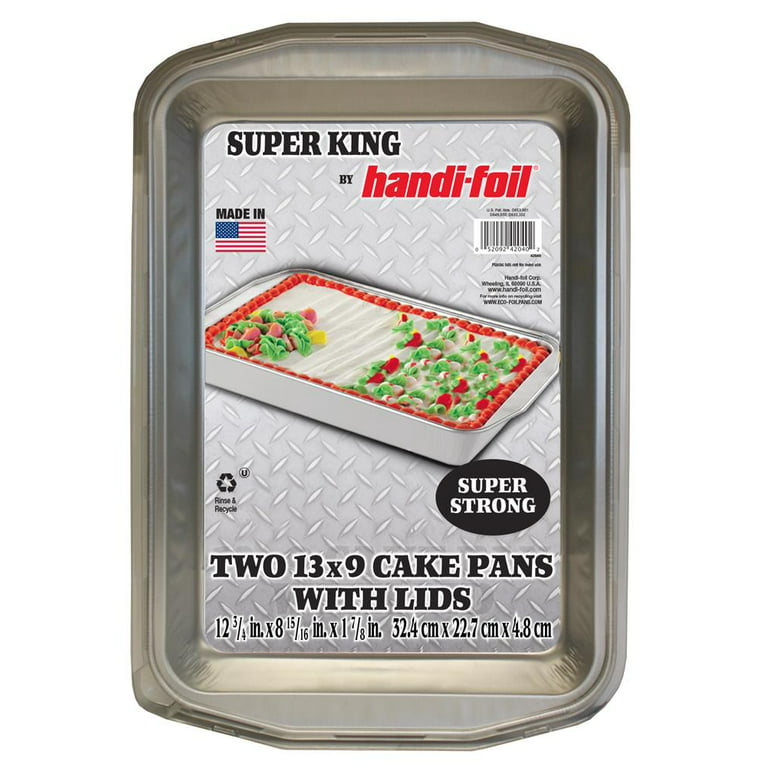 Handi-Foil 8 Square Cake Foil Pan 1-1/4 Deep 500/CS –