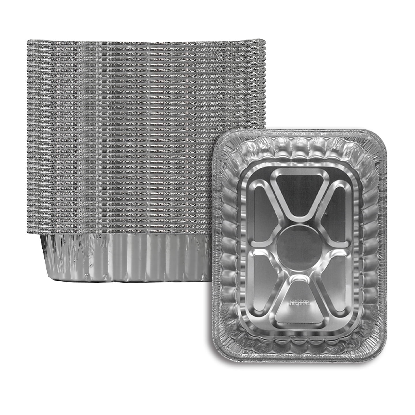 Handi-Foil / Aluminum Foilware Large Rectangular Rack Roaster Bulk Pack ...