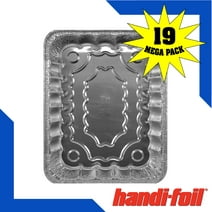 Handi-Foil / Aluminum Foilware Pans Roaster / Baker Bulk Pack 19 ct With Dimensions of 11 3/4 x 9 3/8 X 2 5/16